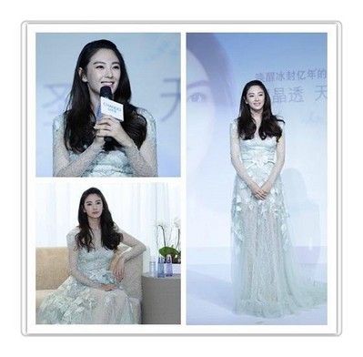 張雨綺以其驚艷的“無死角美麗”，詮釋凝潤、晶透、柔滑的天寵冰肌